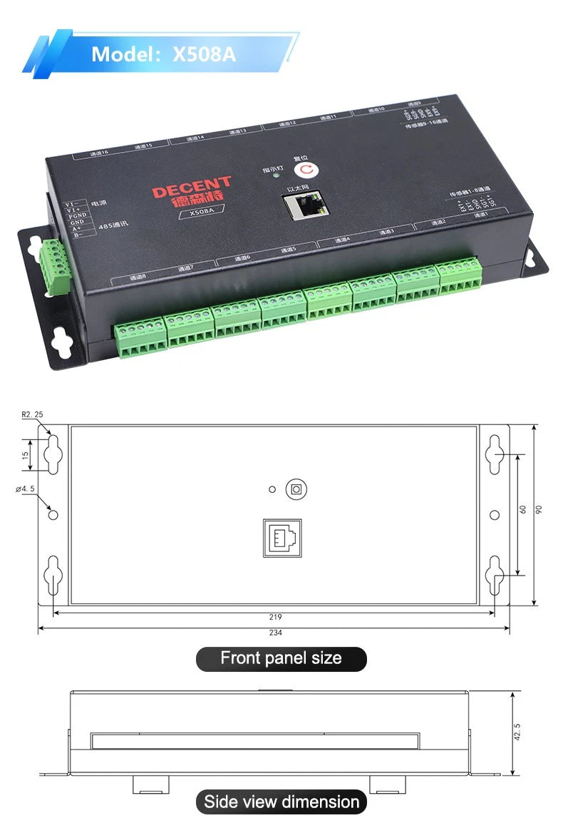 DAYSENSOR Force Value Acquisition Weighing Load Cell RS485 Amplifier Transmitter