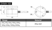 DAYSENSOR Bellows Load Cell Sensor,Test Tension&Compre<wbr/>ssion Force Weight Sensor