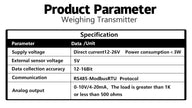 DAYSENSOR Load Cell Transmitter Aluminum Weighing Sensor for 485 Communication