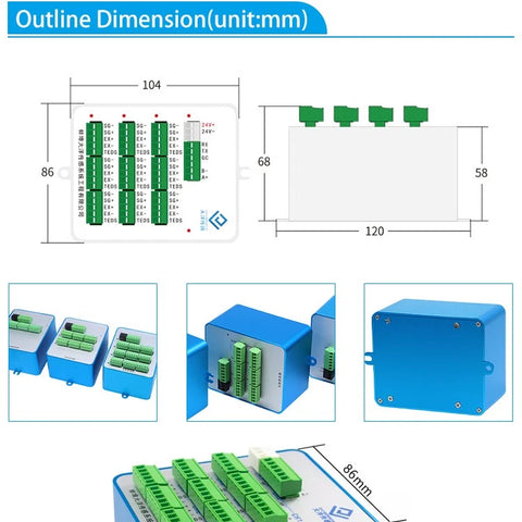 DAYSENSOR 9 Channel Load Cell Transmitter RS48 for Multi-Sensor Data Acquisition