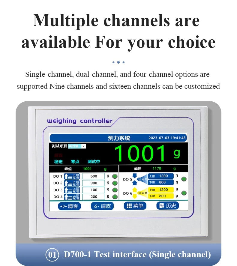 DAYSENSOR Digital ForceGauge Force Measuring Instrument Mulitiple ChannelDisplay