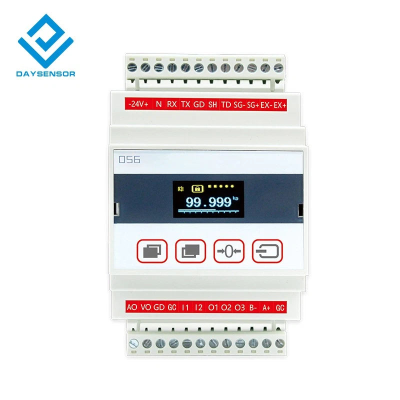 DAYSENSOR Load Cell Amplifier Weight Sensor Transmitter Output RS232 0-10V4-20mA