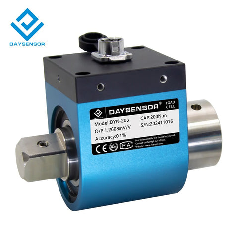 DYN-203 DAYSENSOR Dynamic Torque Sensor,3000NmRange,Stainless Steel Measuring Instrument