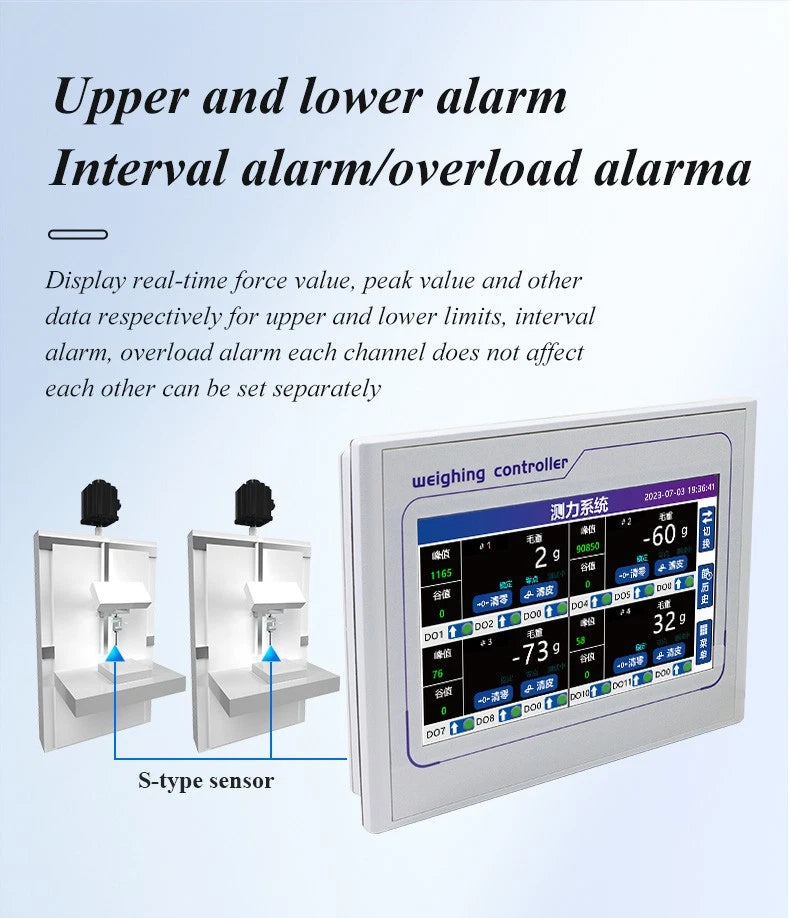 DAYSENSOR Digital ForceGauge Force Measuring Instrument Mulitiple ChannelDisplay