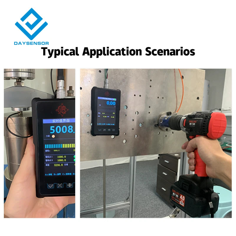 DAYSENSOR Digital Force Gauge Tension Compression Meter with External Sensor