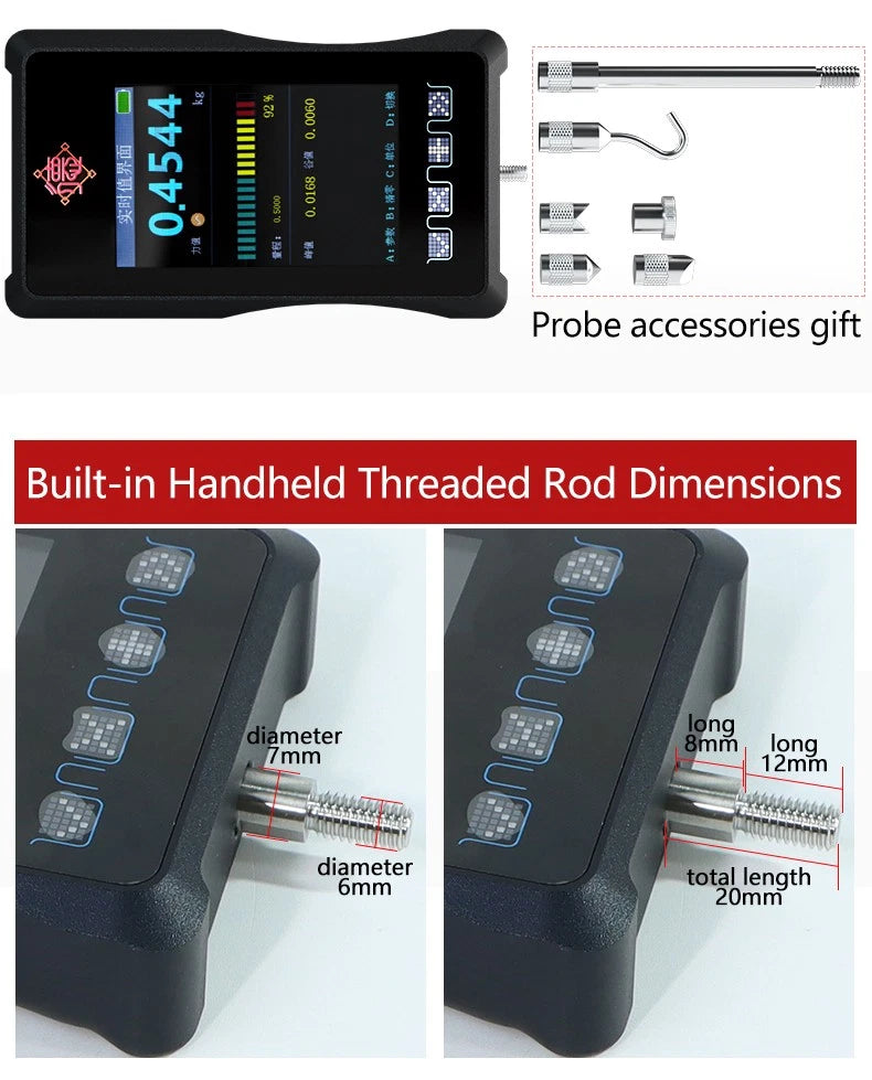DAYSENSOR Digital Force Gauge Tension Compression Meter with External Sensor